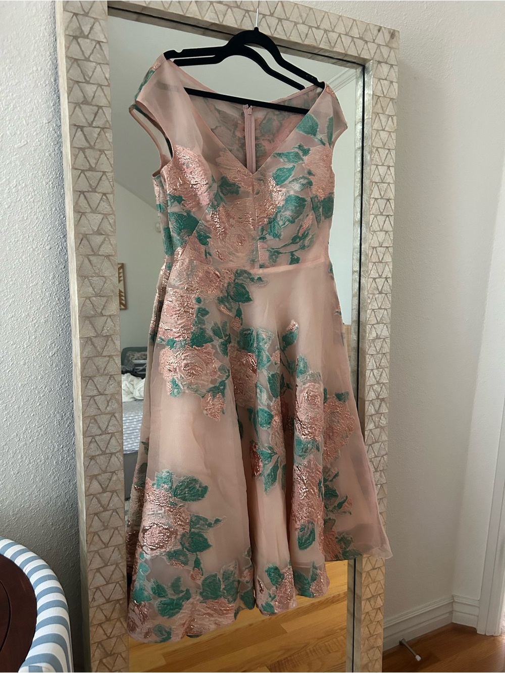 NWT Lela Rose Floral Cocktail Dress Size 10